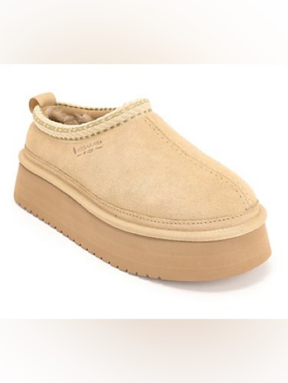 NWOT UGG Koolaburra Suede Platform Slippers Tazman 12